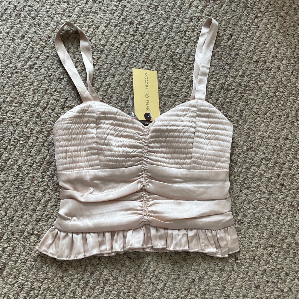 Satin corset top